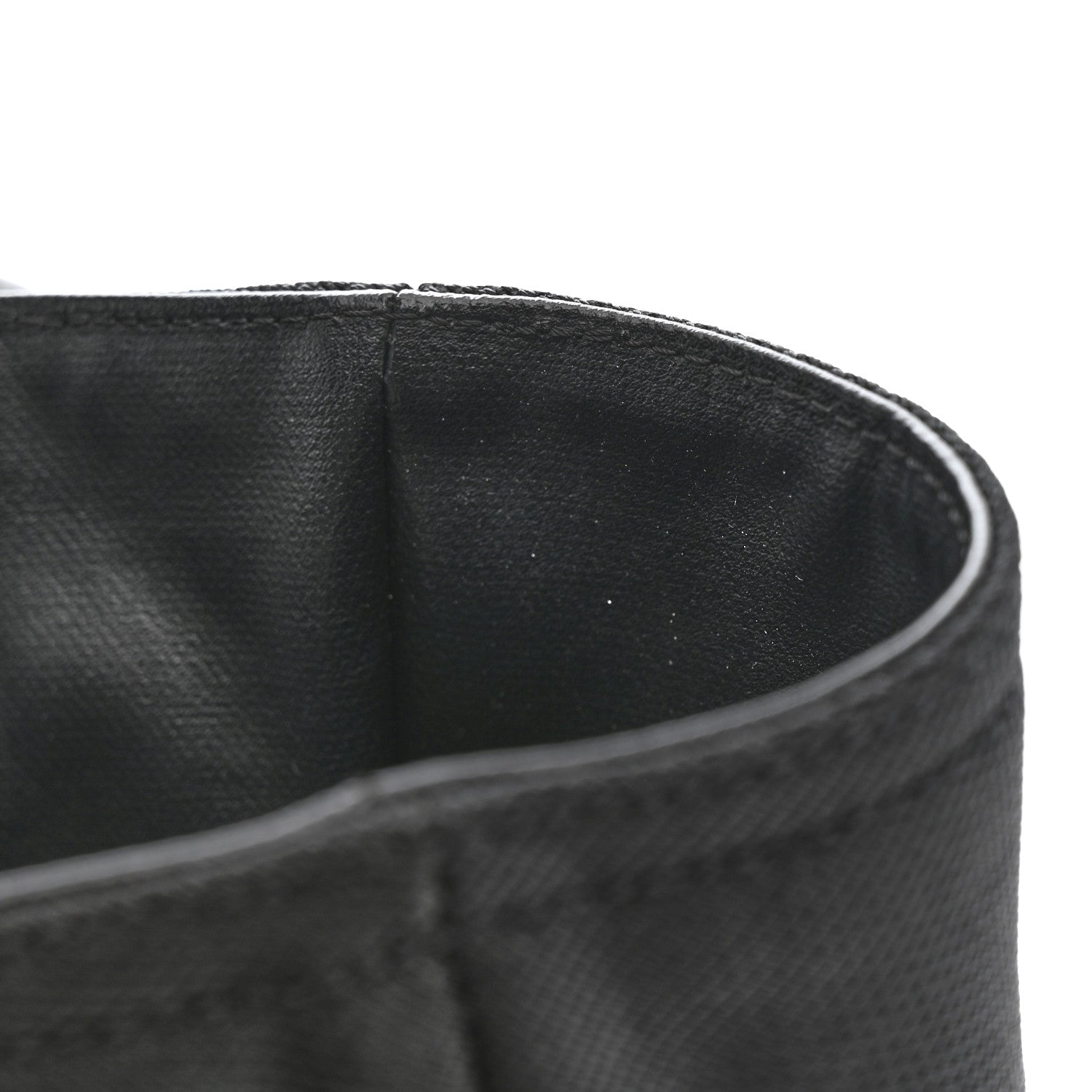 Coated Canvas Quilted Large Paris Biarritz Tote Black
