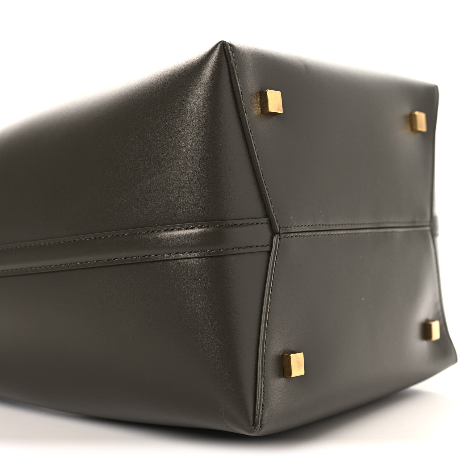 Shiny Calfskin Le 37 Bucket Bag Deep Musk