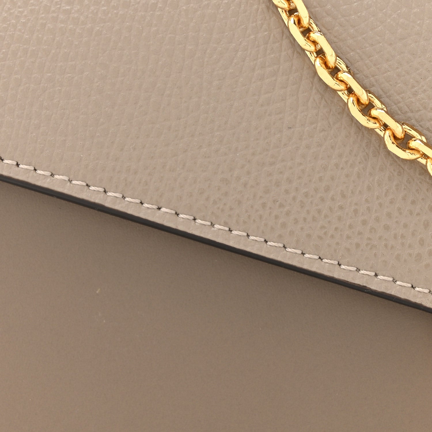 Vitello King Cruise FF Diamonds Continental Envelope Wallet On Chain Truffle Dove