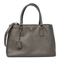 Saffiano Lux Medium Tote Grafite