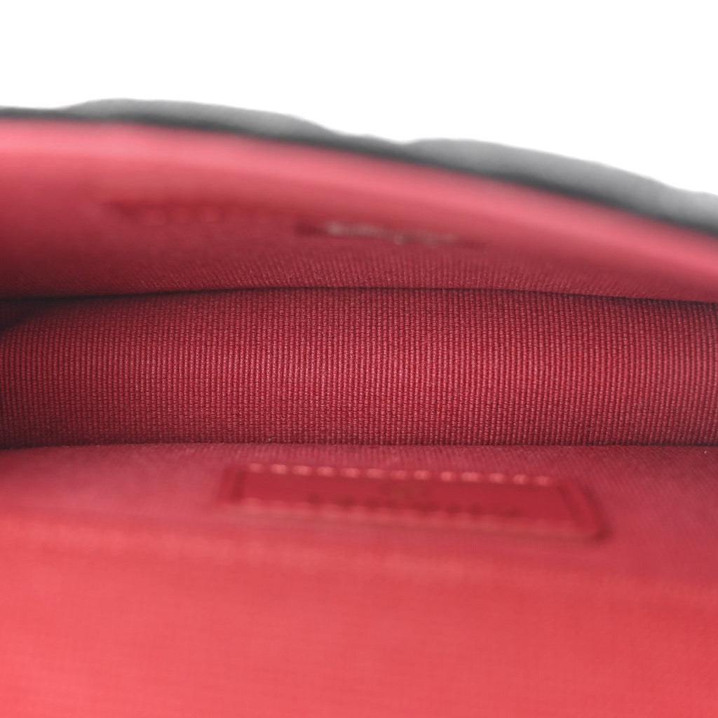 Jersey Quilted Micro Mini Flap Black