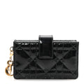 Patent Cannage Lady Dior 5-Gusset  Holder Black
