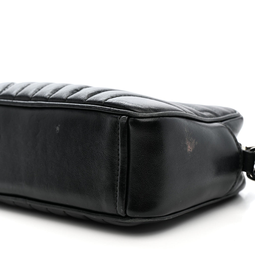 Soft Calfskin Diagramme Camera Bag Black