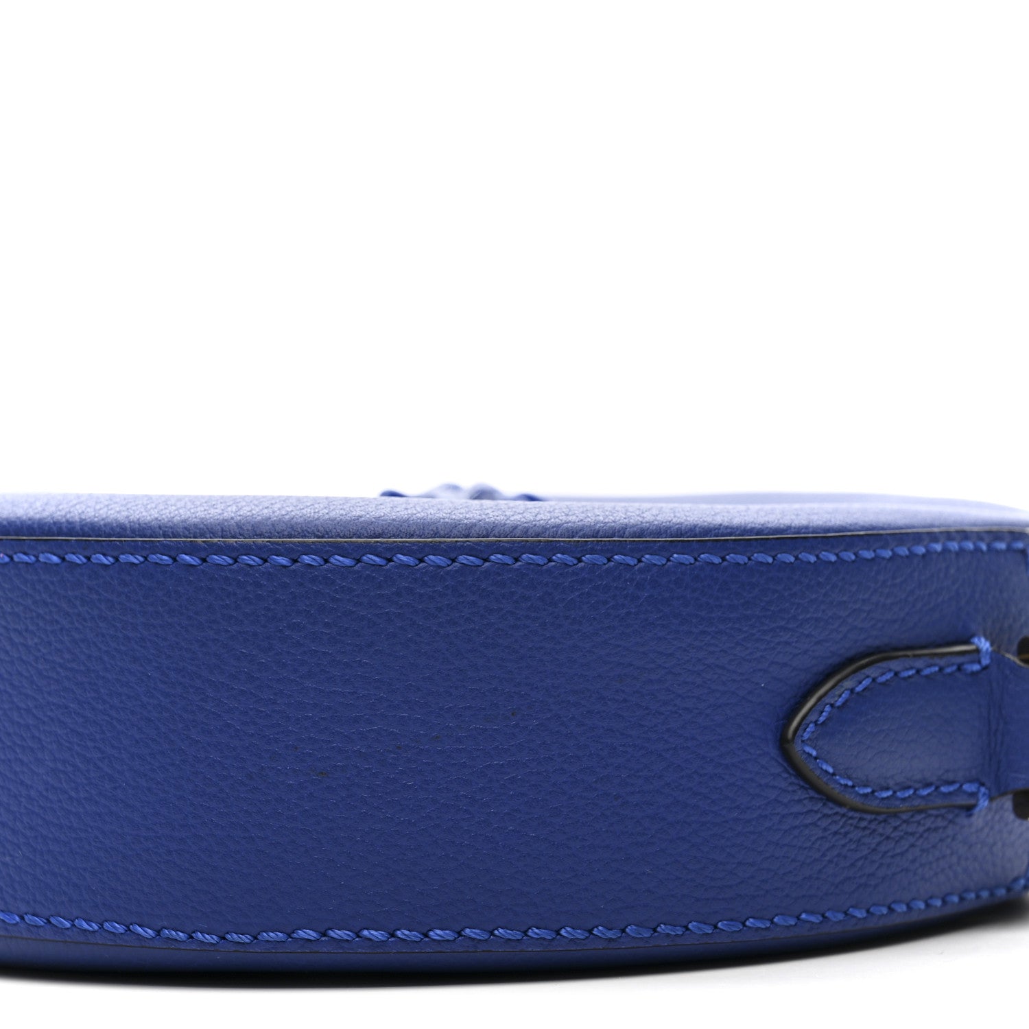 Calfskin La Medusa Round Camera Bag Blue