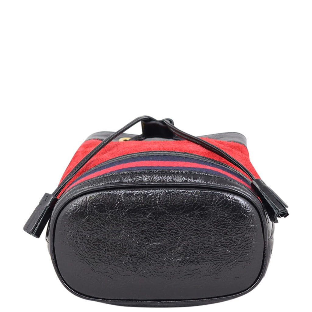 Gucci Ophidia Suede Bucket Bag Mini