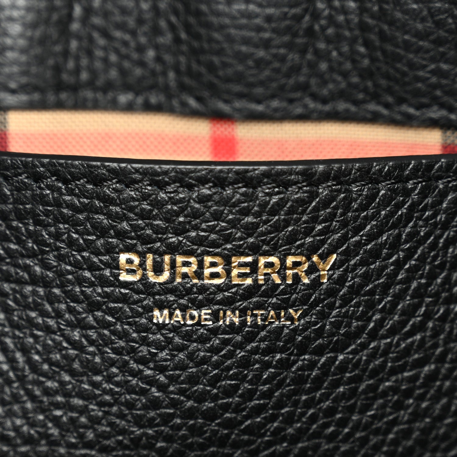 Coated Canvas Calfskin Vintage Check Medium Note Crossbody Bag Black