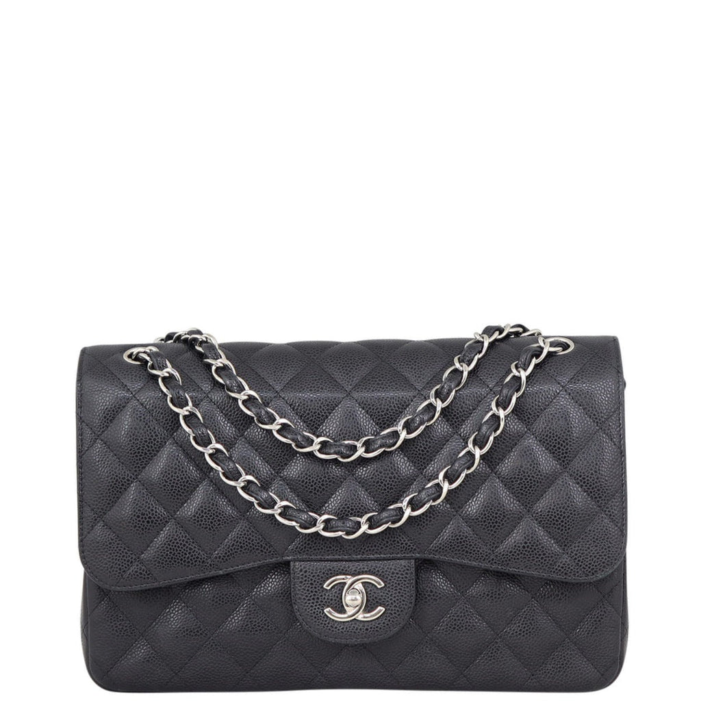 Chanel Classic Double Flap Jumbo | Black 19 Series
