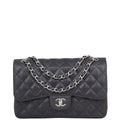 Chanel Classic Double Flap Jumbo | Black 19 Series