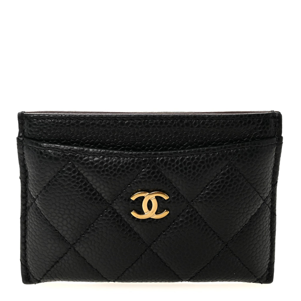 Caviar Quilted  Holder Black