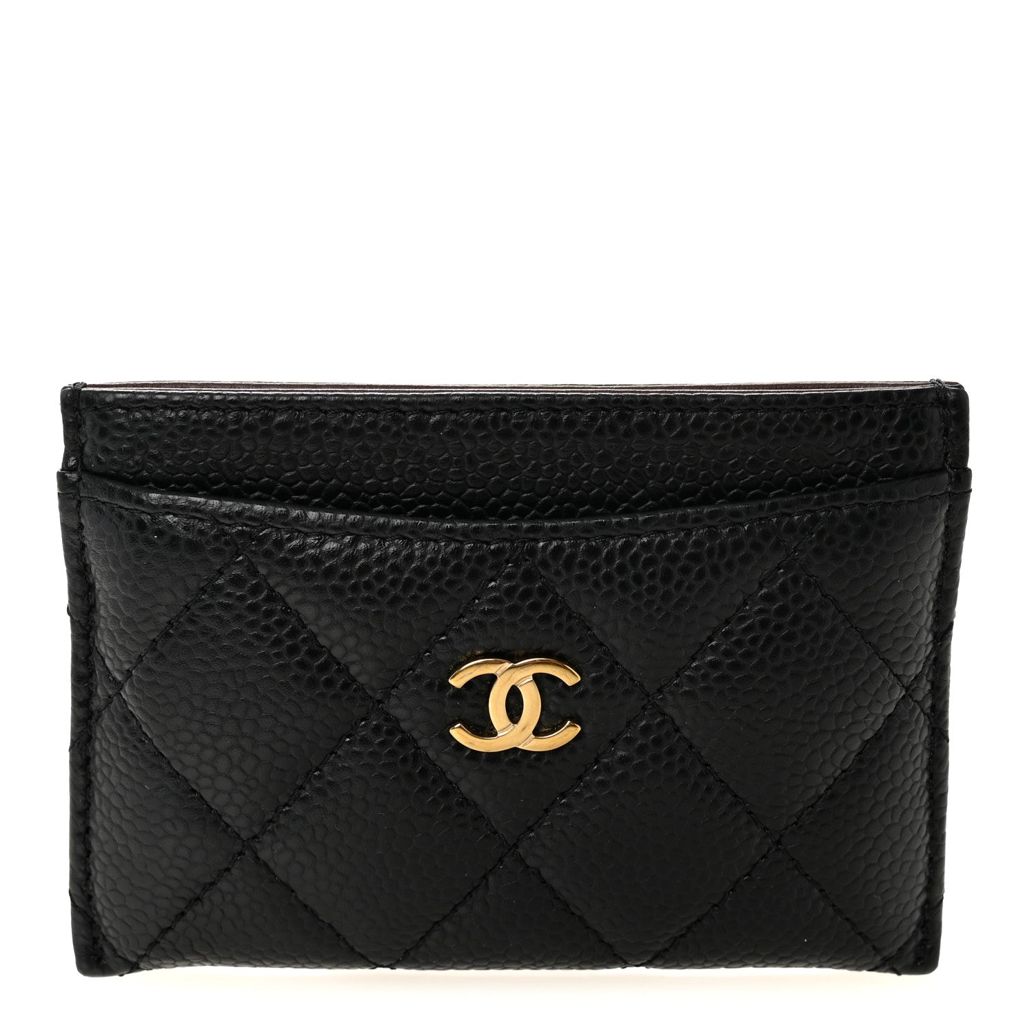 Caviar Quilted  Holder Black