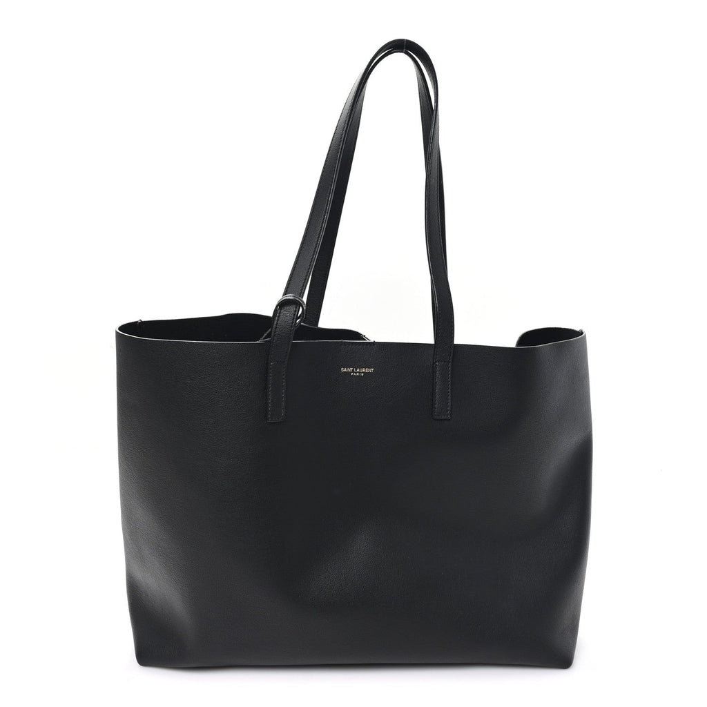 Calfskin Large Shopping Tote Black