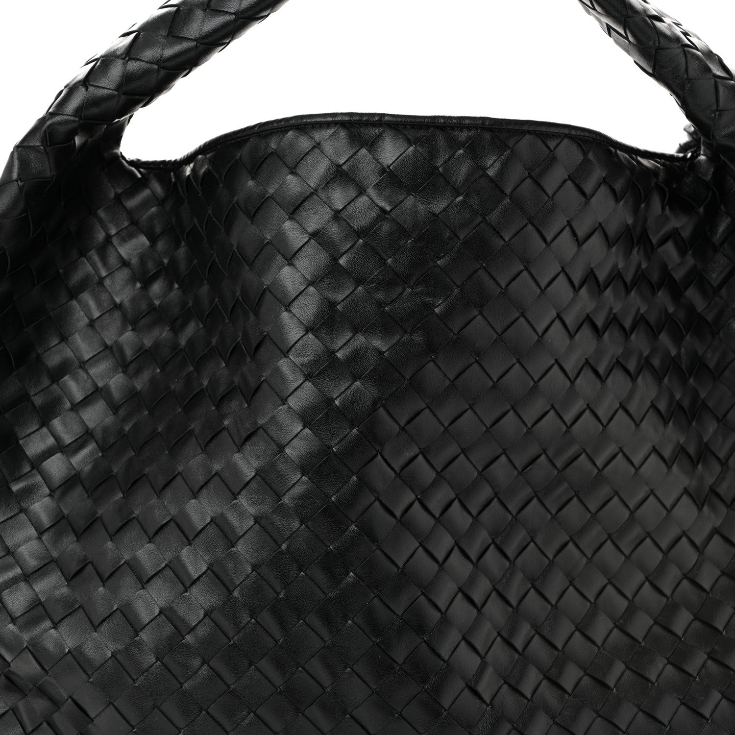 Calfskin Intrecciato Large Hop Black