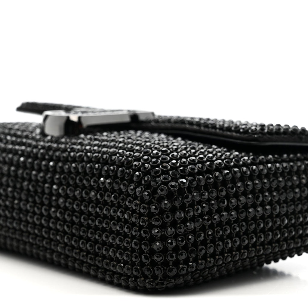 The Rhinestone J Marc Mini Shoulder Bag Black
