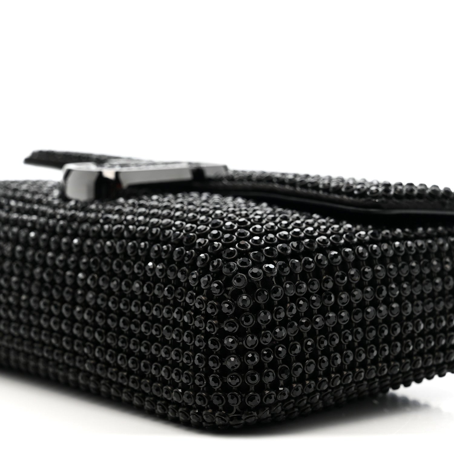 The Rhinestone J Marc Mini Shoulder Bag Black