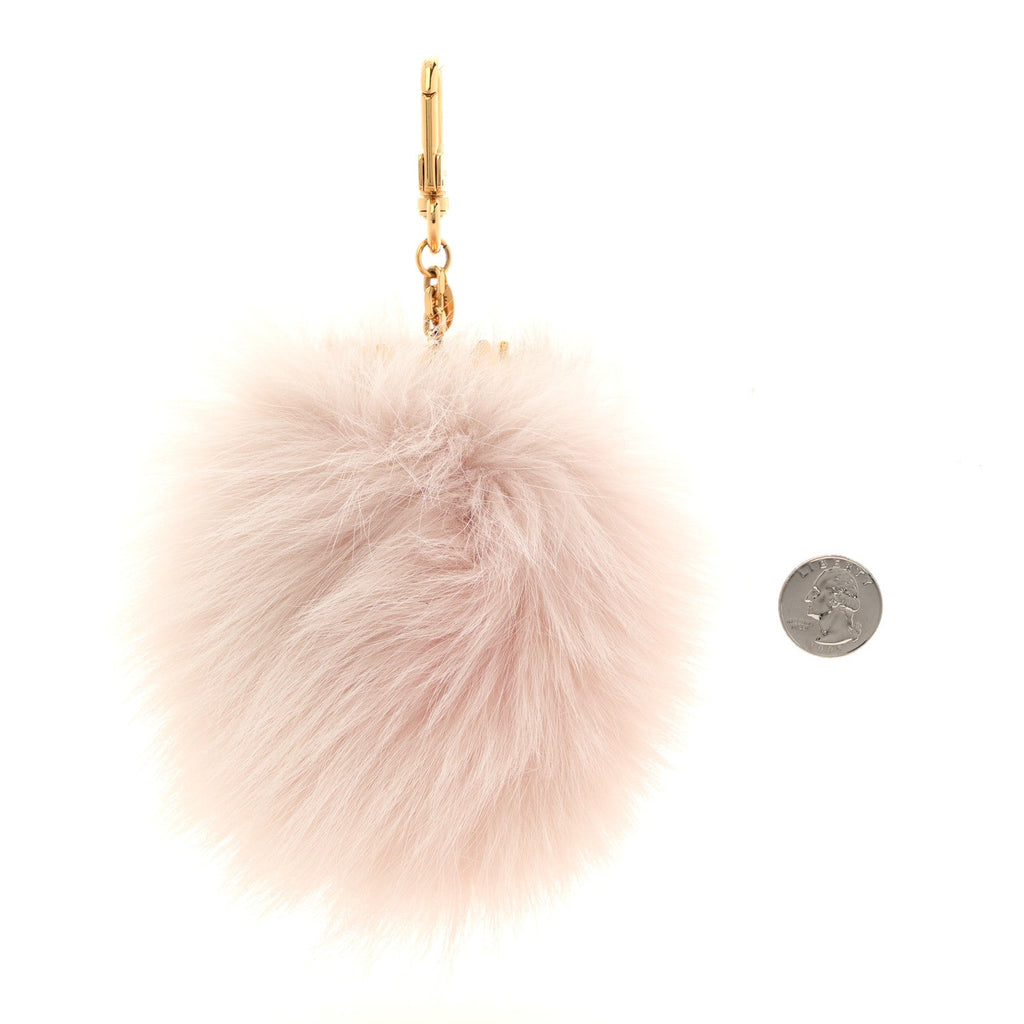 Fuzzy Bubble Bag Charm Light Pink