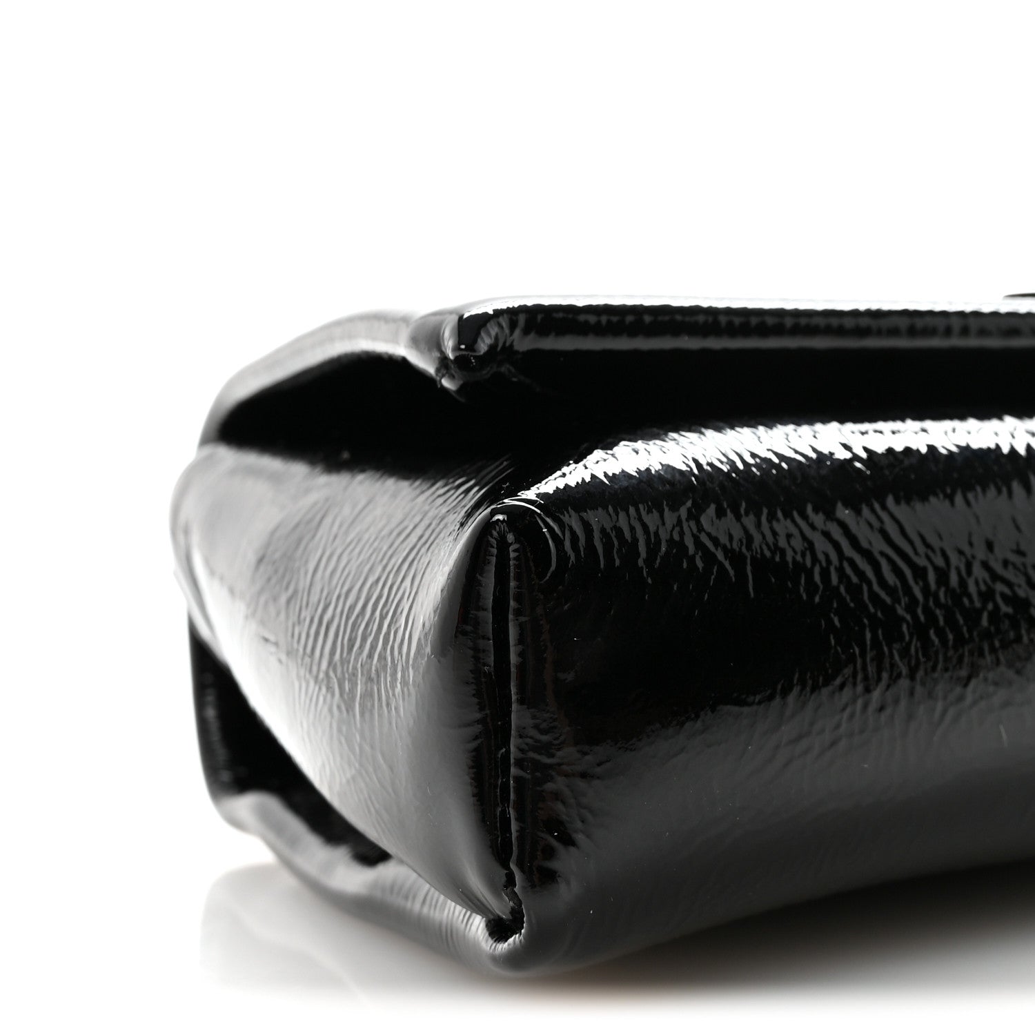 Naplak Patent Calfskin Monochrome Loubi54 Shoulder Bag Zaffiro