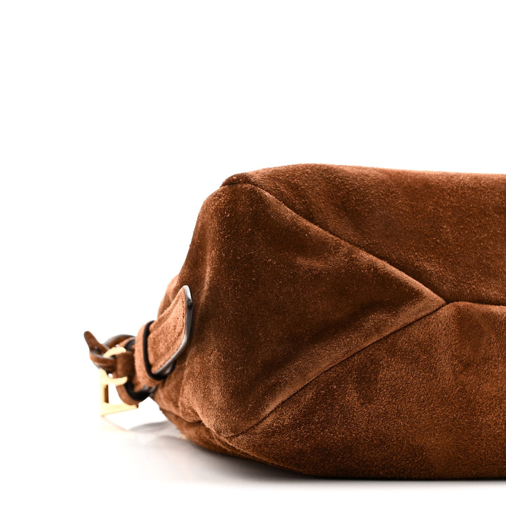 Scamosciato Suede Medium Aimee Shoulder Bag Cacao