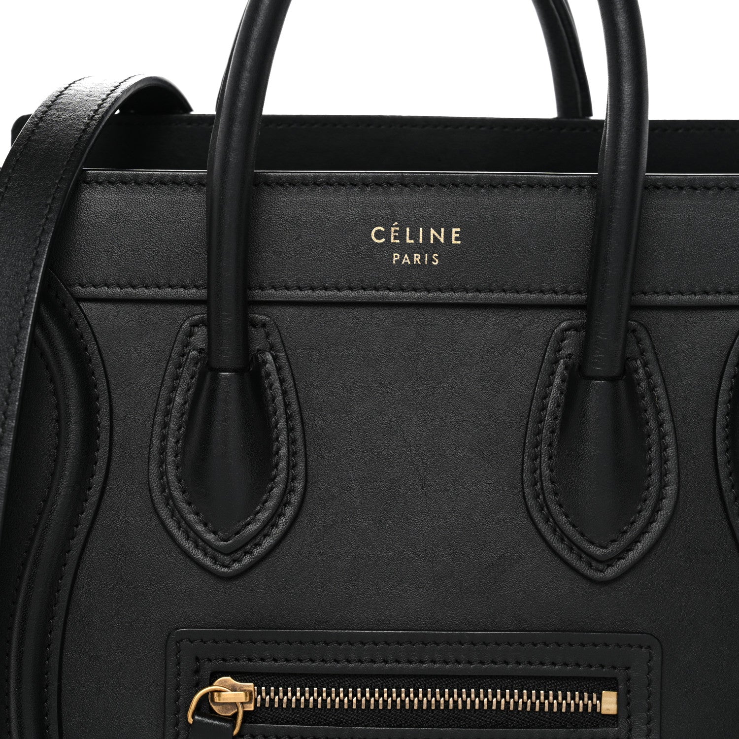 Smooth Calfskin Nano Luggage Black