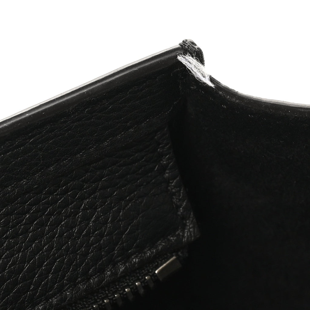 Drummed Calfskin Nano Luggage Black