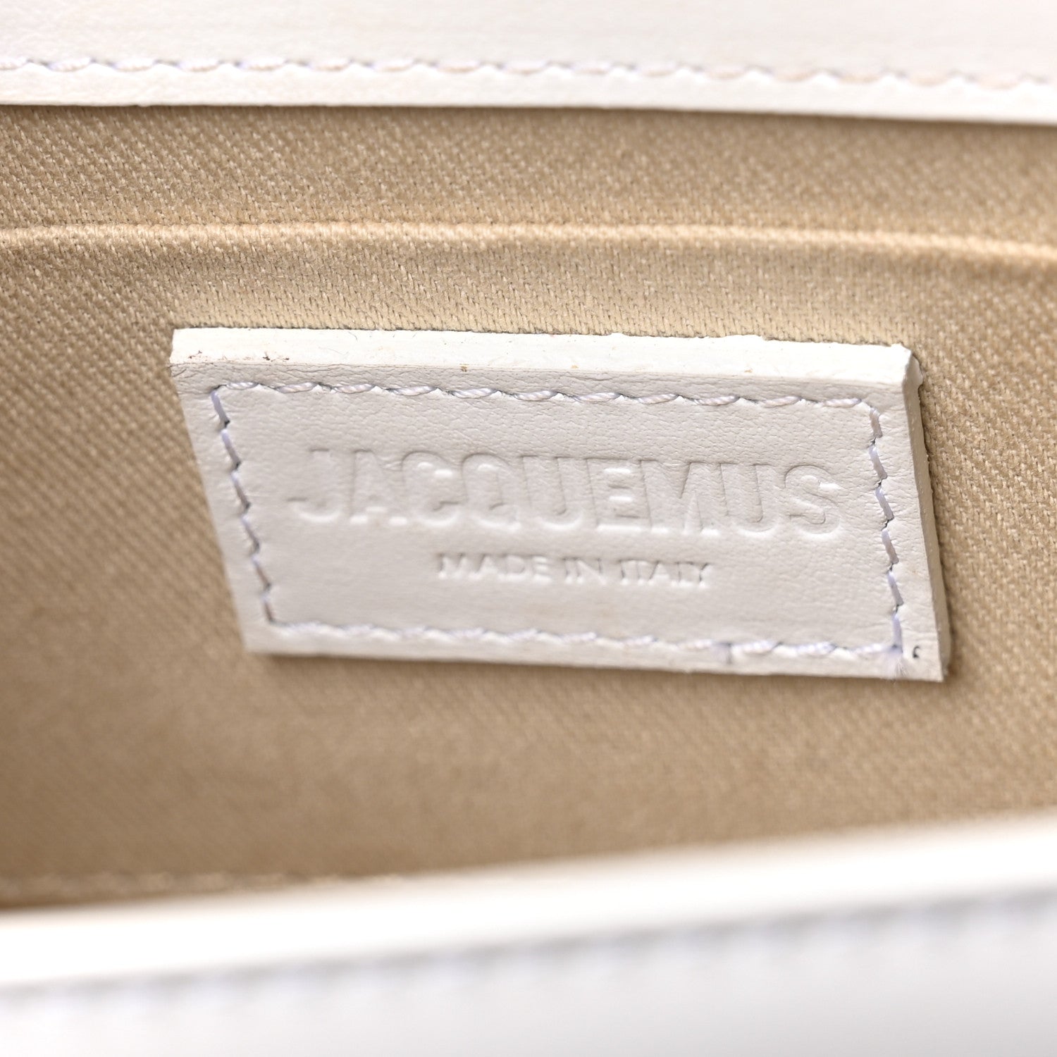 Smooth Calfskin Le Chiquito Long White