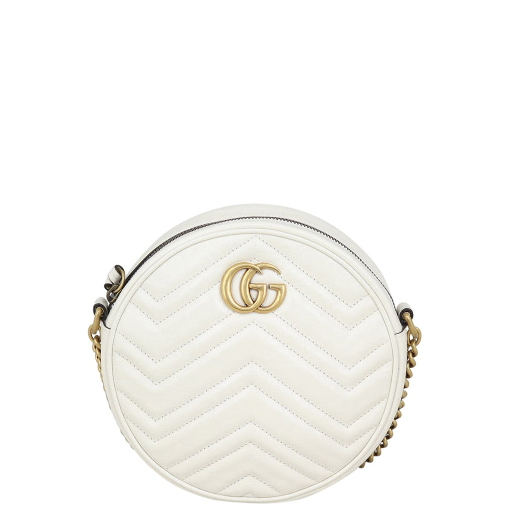 Gucci GG Marmont Round Chain Shoulder Bag