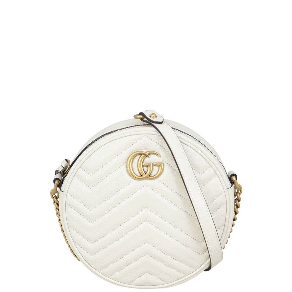 Gucci GG Marmont Round Chain Shoulder Bag