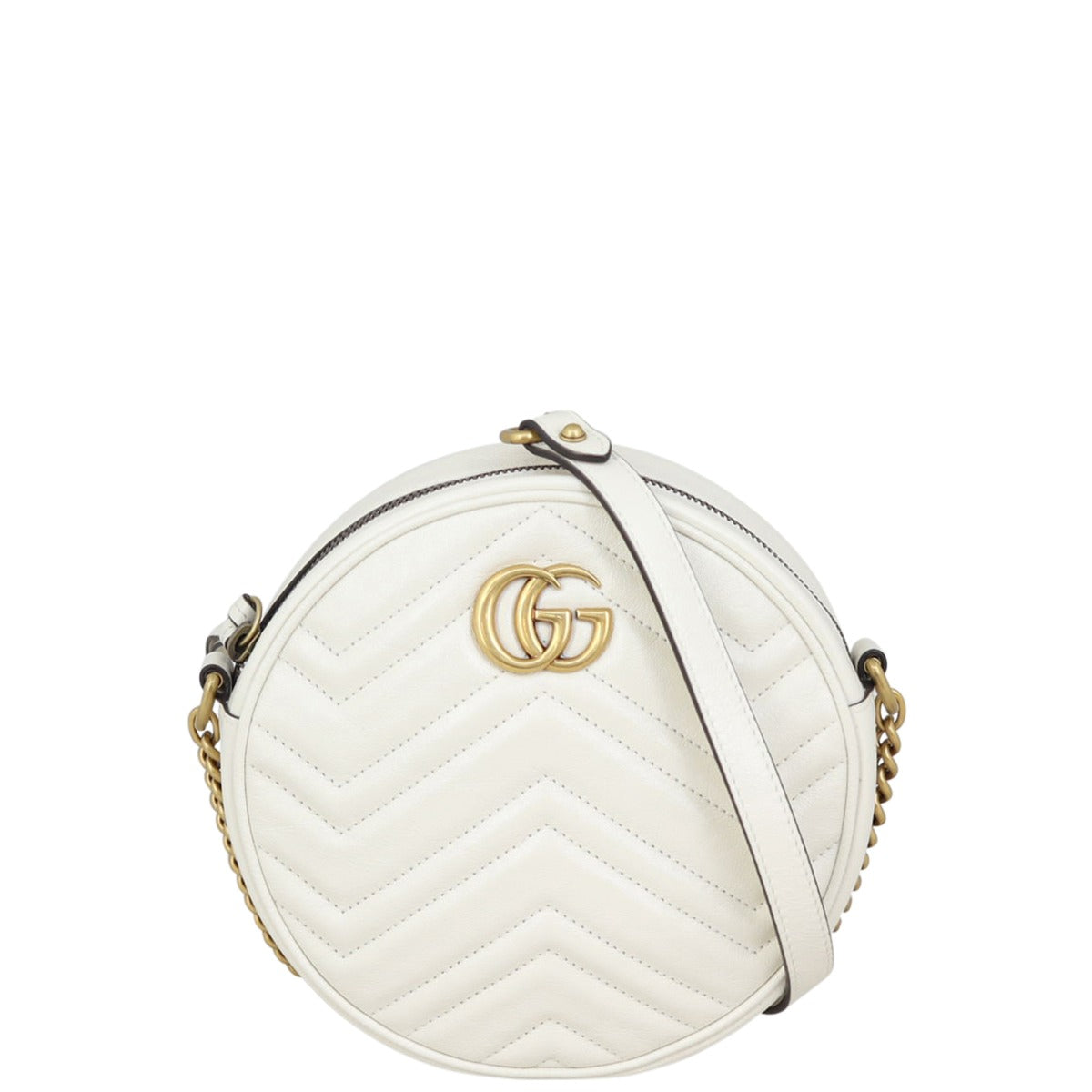 Gucci GG Marmont Round Chain Shoulder Bag
