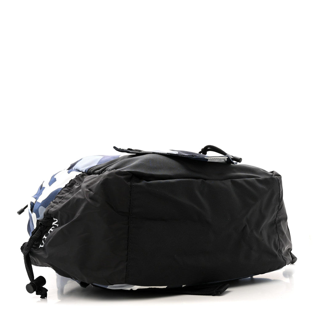 Nylon Camouflage Backpack Blue