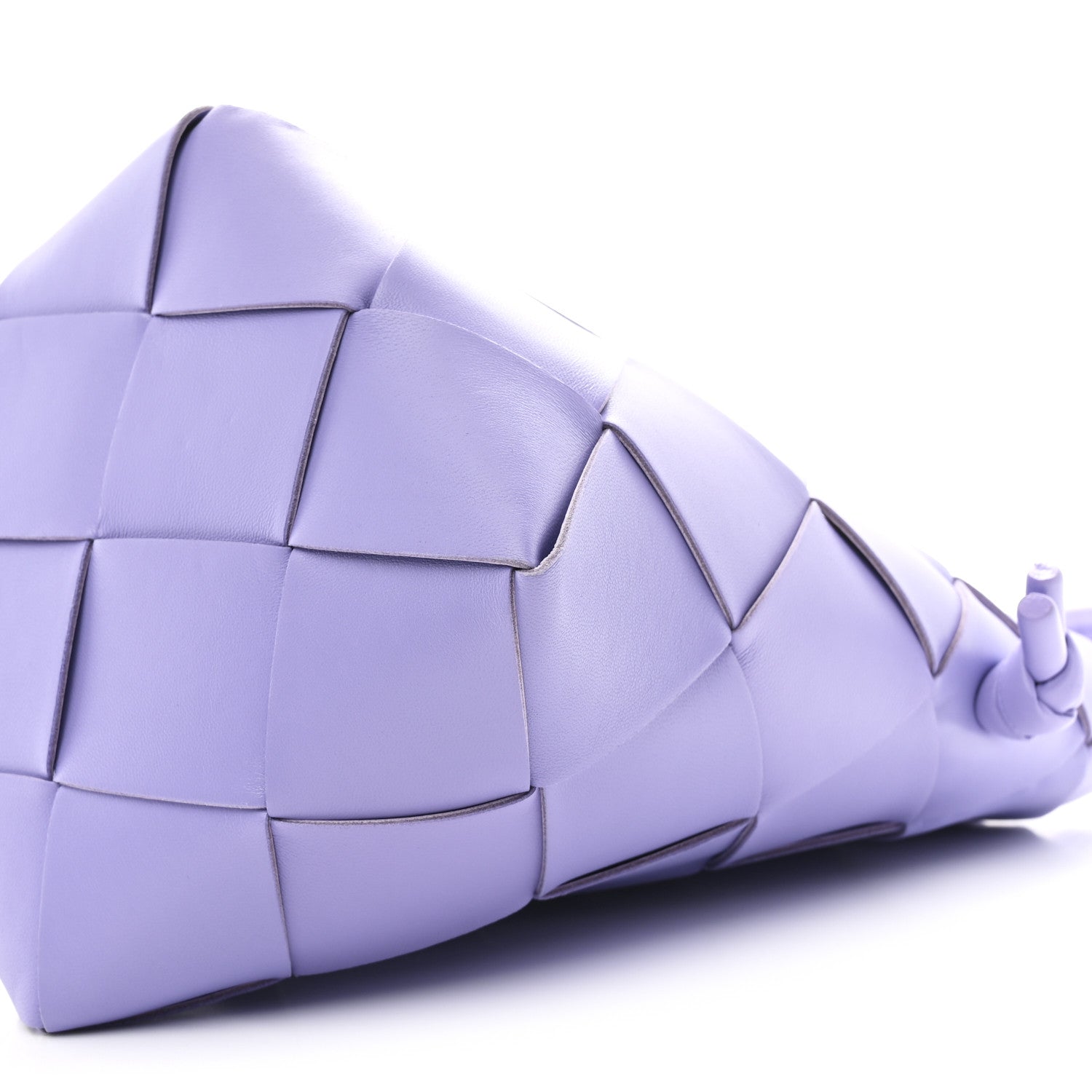Nappa Maxi Intrecciato Clasp Bucket Bag Wisteria