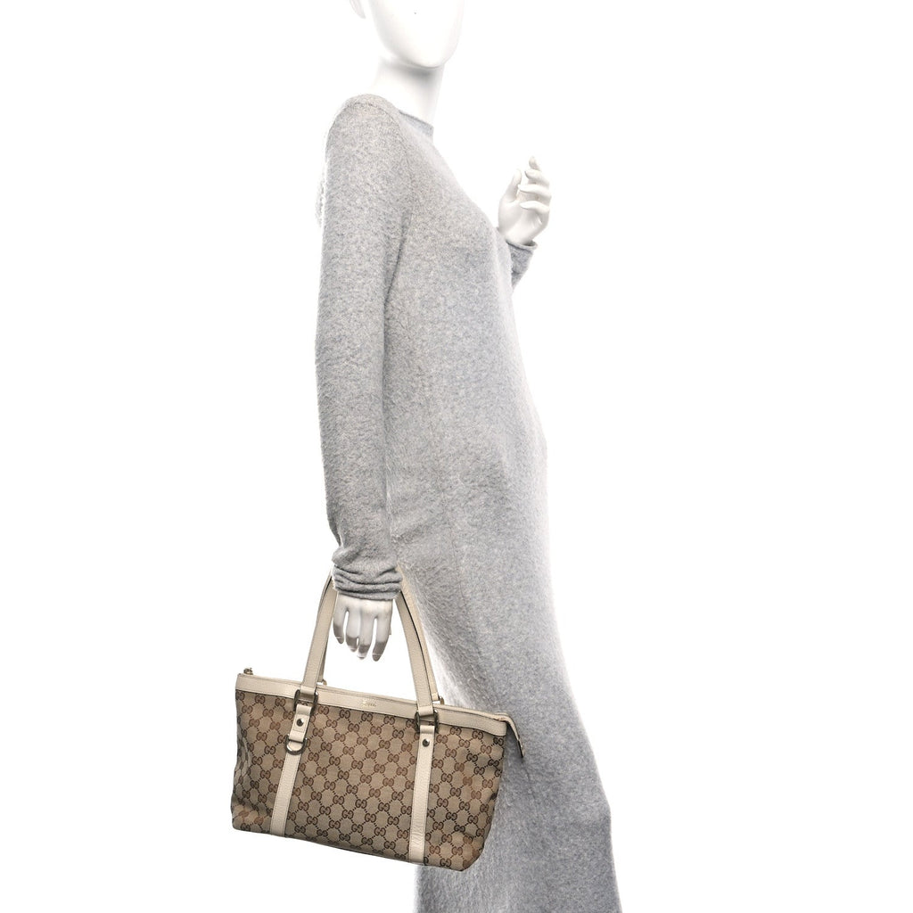 Monogram Medium Abbey Tote Off White