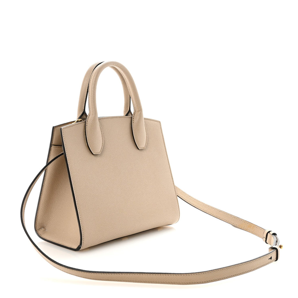 Calfskin Small The Studio Box Bag Daino