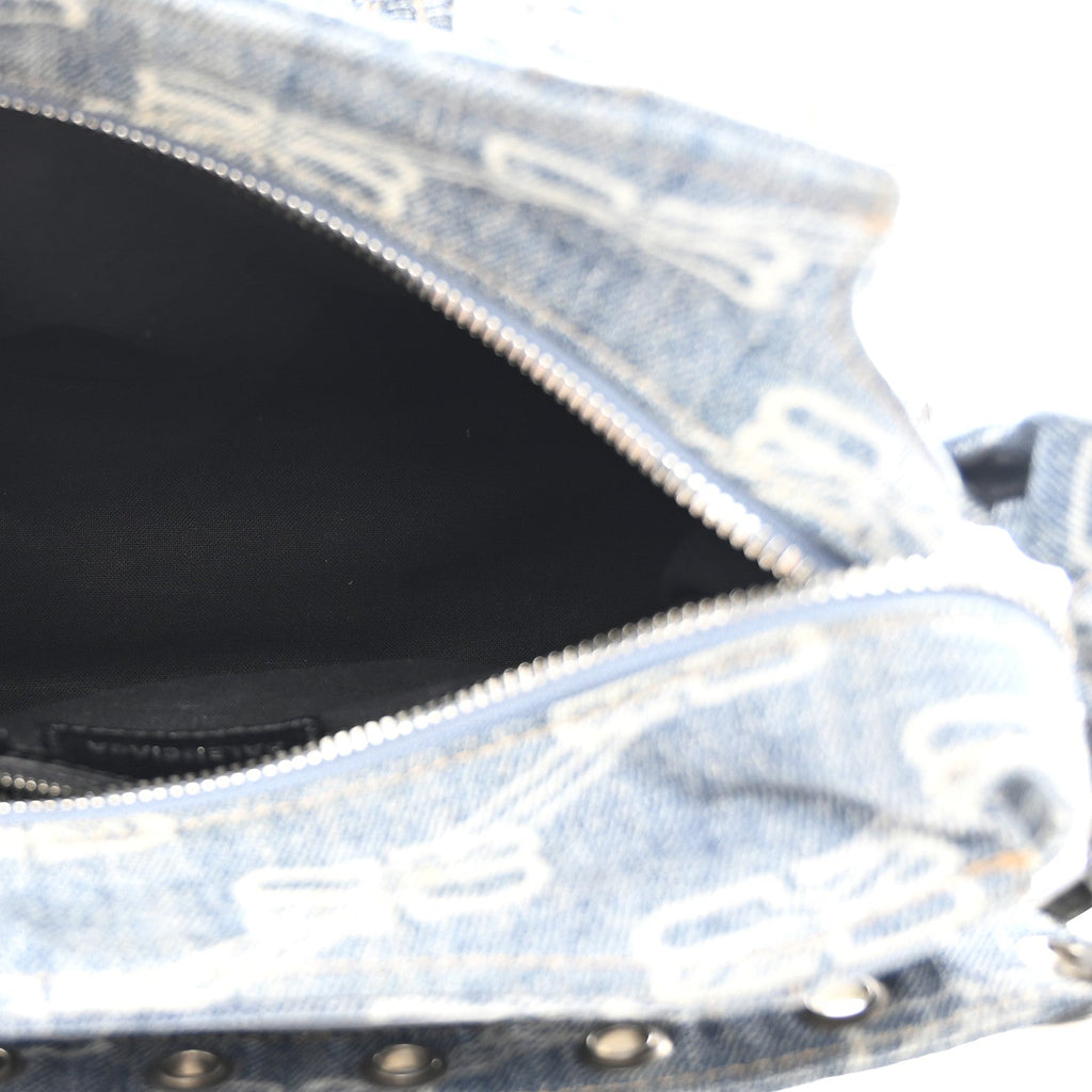 Denim BB Monogram Neo Cagole Handbag XS Blue