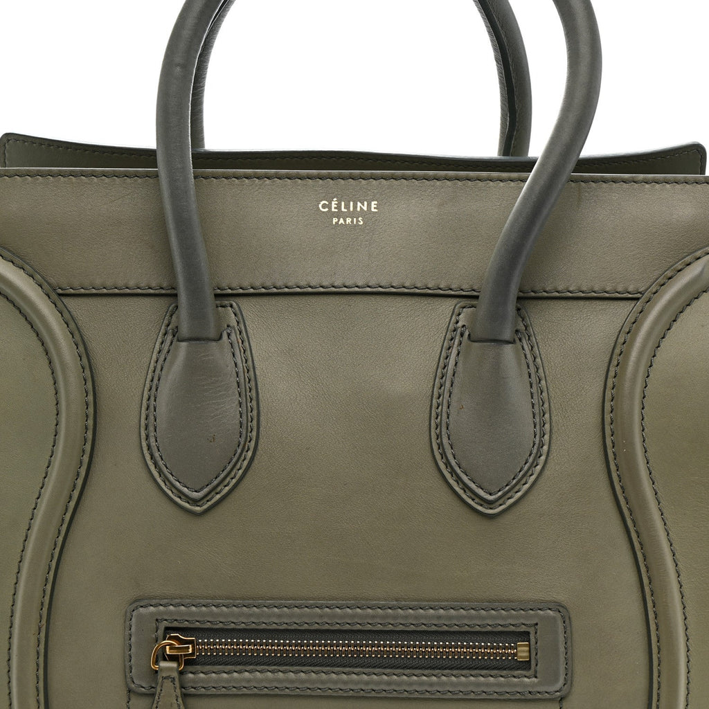 Smooth Calfskin Mini Luggage Almond