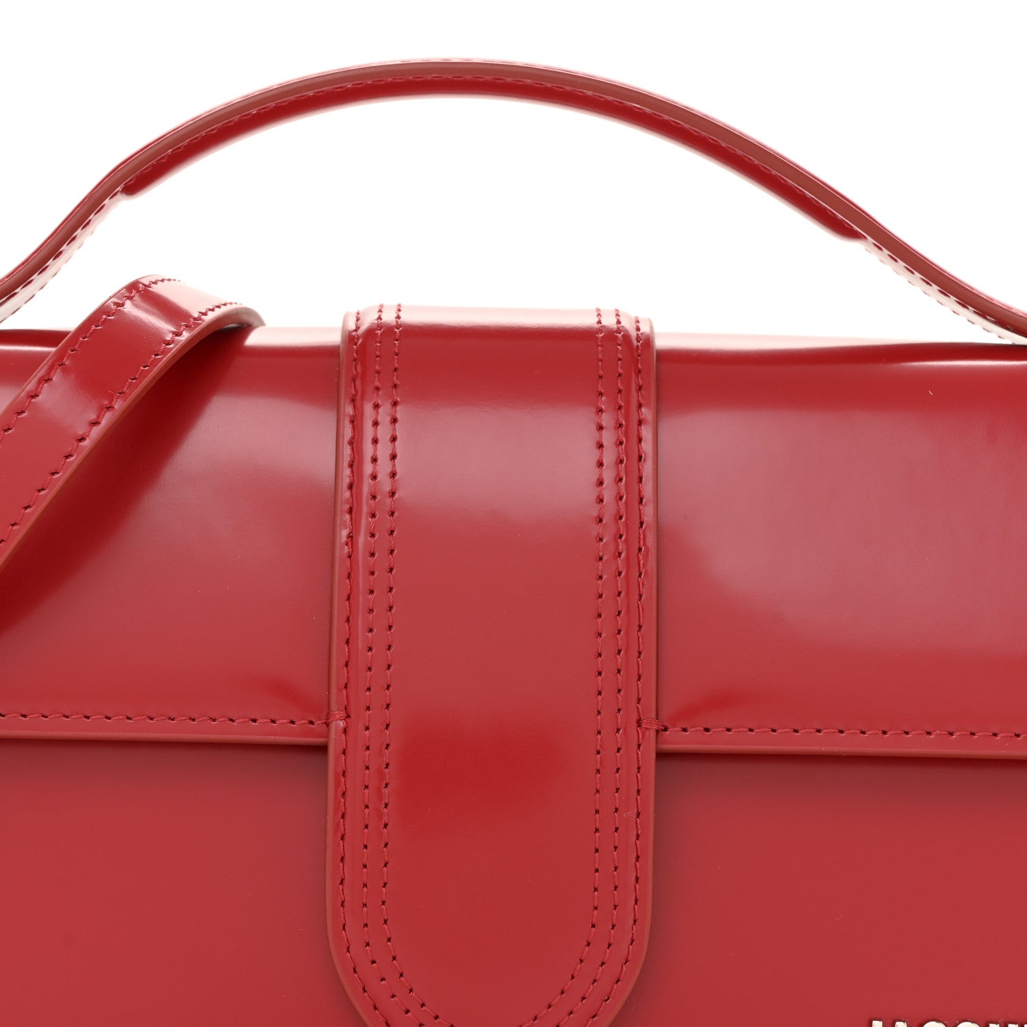 Glazed Calfskin Le Grand Bambino Red