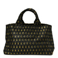 Tessuto Jacquard Canapa Tote Giallo