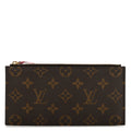 Monogram Felicie Chain Wallet Zippered Insert Fuchsia