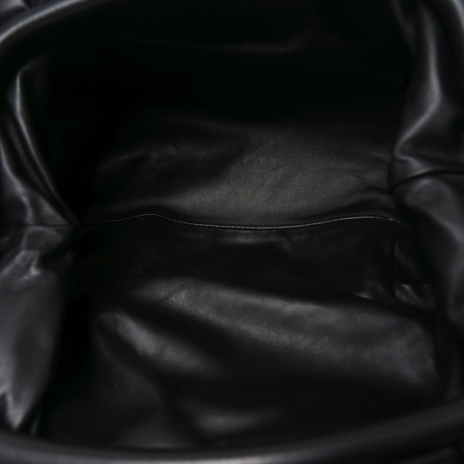 Smooth Butter Calf The Pouch Oversized Clutch Black