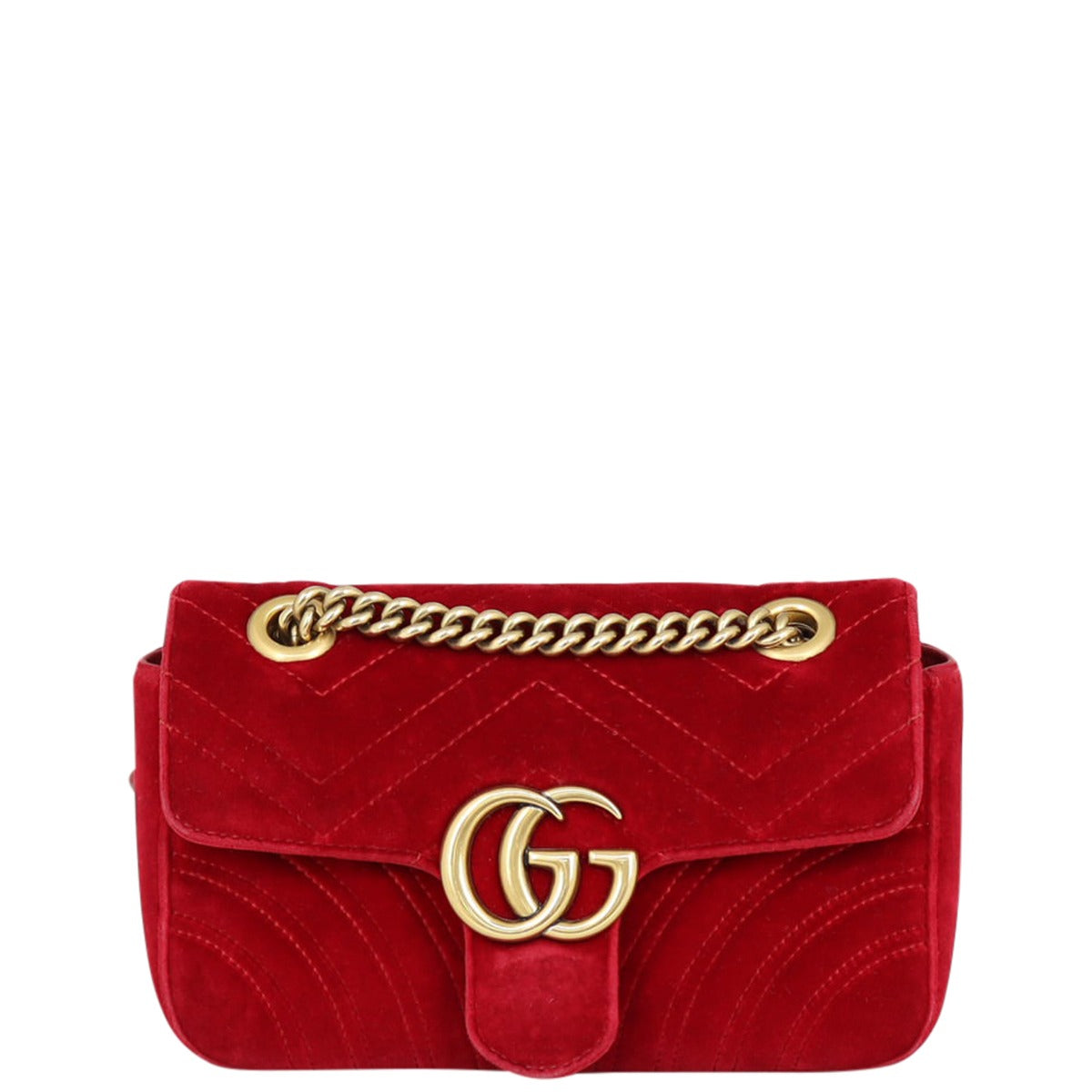 Gucci GG Marmont Velvet Mini Shoulder Bag