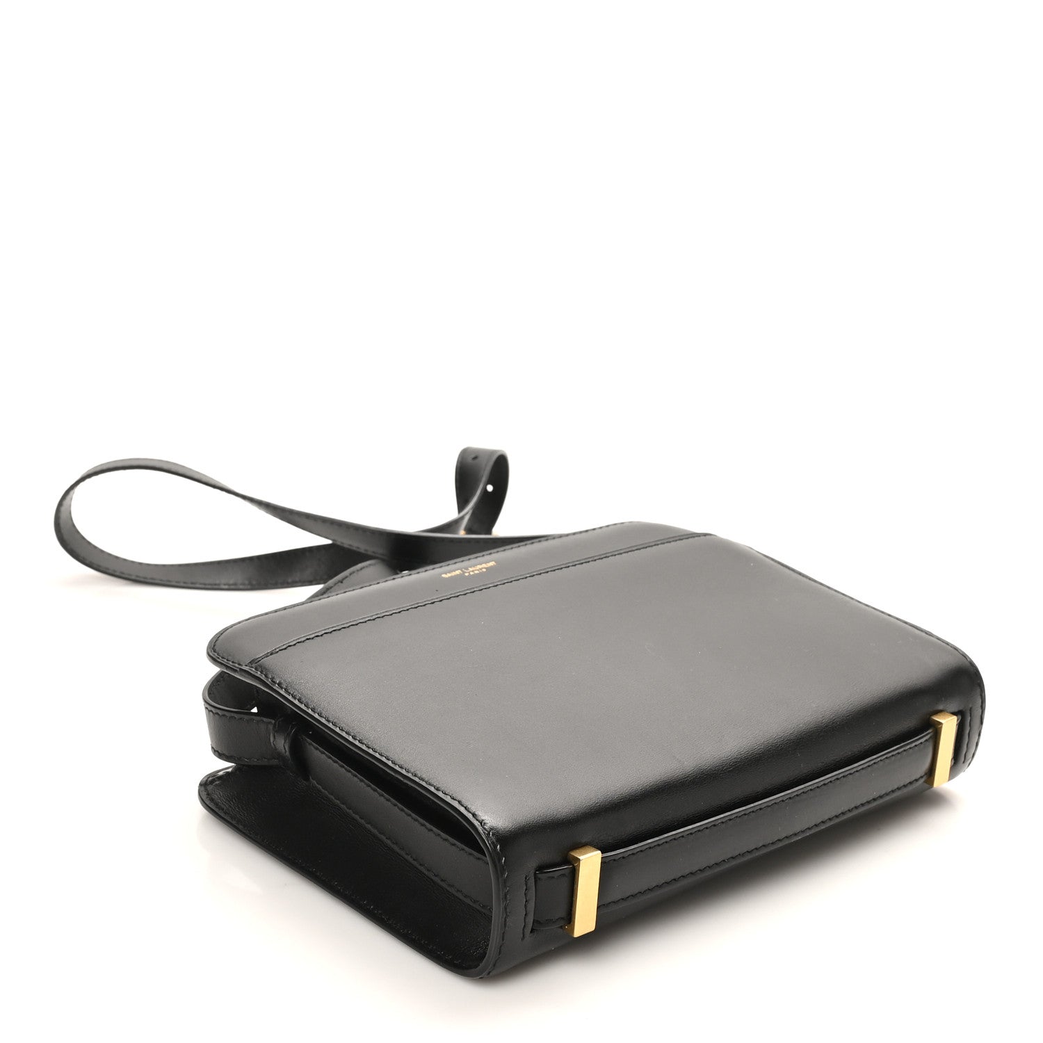 Calfskin Reverse Satchel Black
