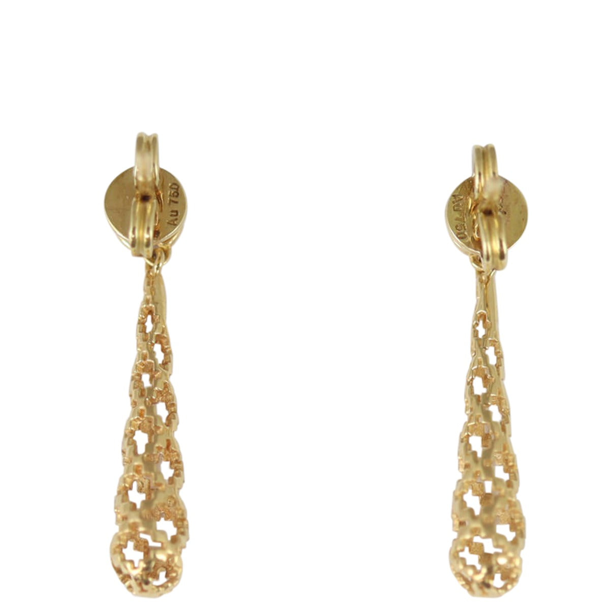 Gucci Diamantissima 18K Gold Small Drop Earrings