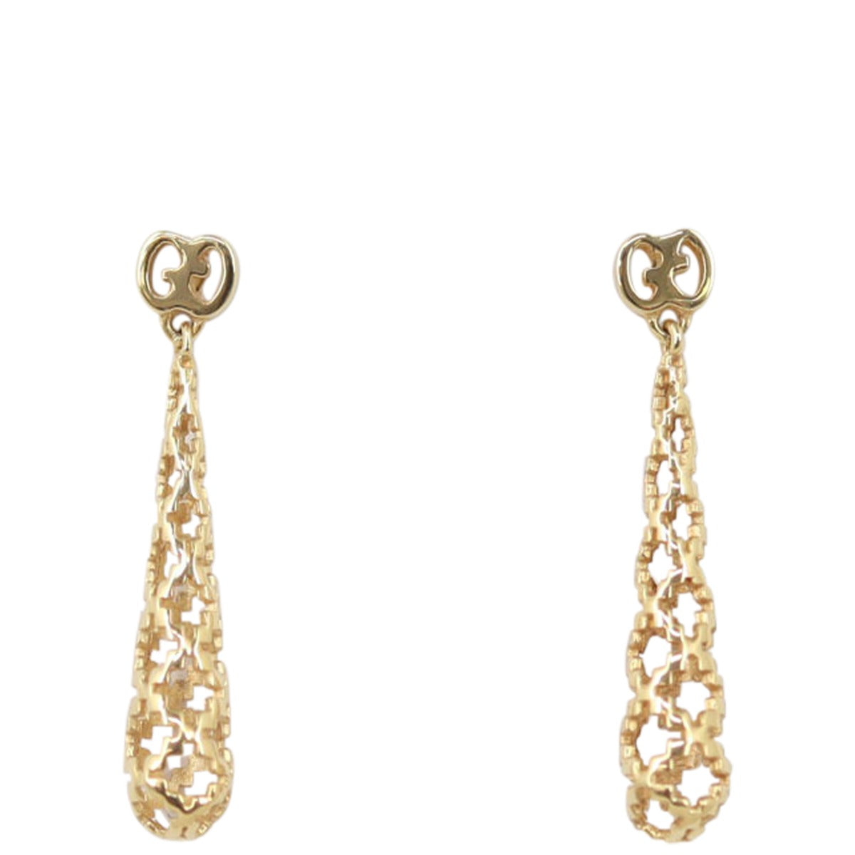 Gucci Diamantissima 18K Gold Small Drop Earrings