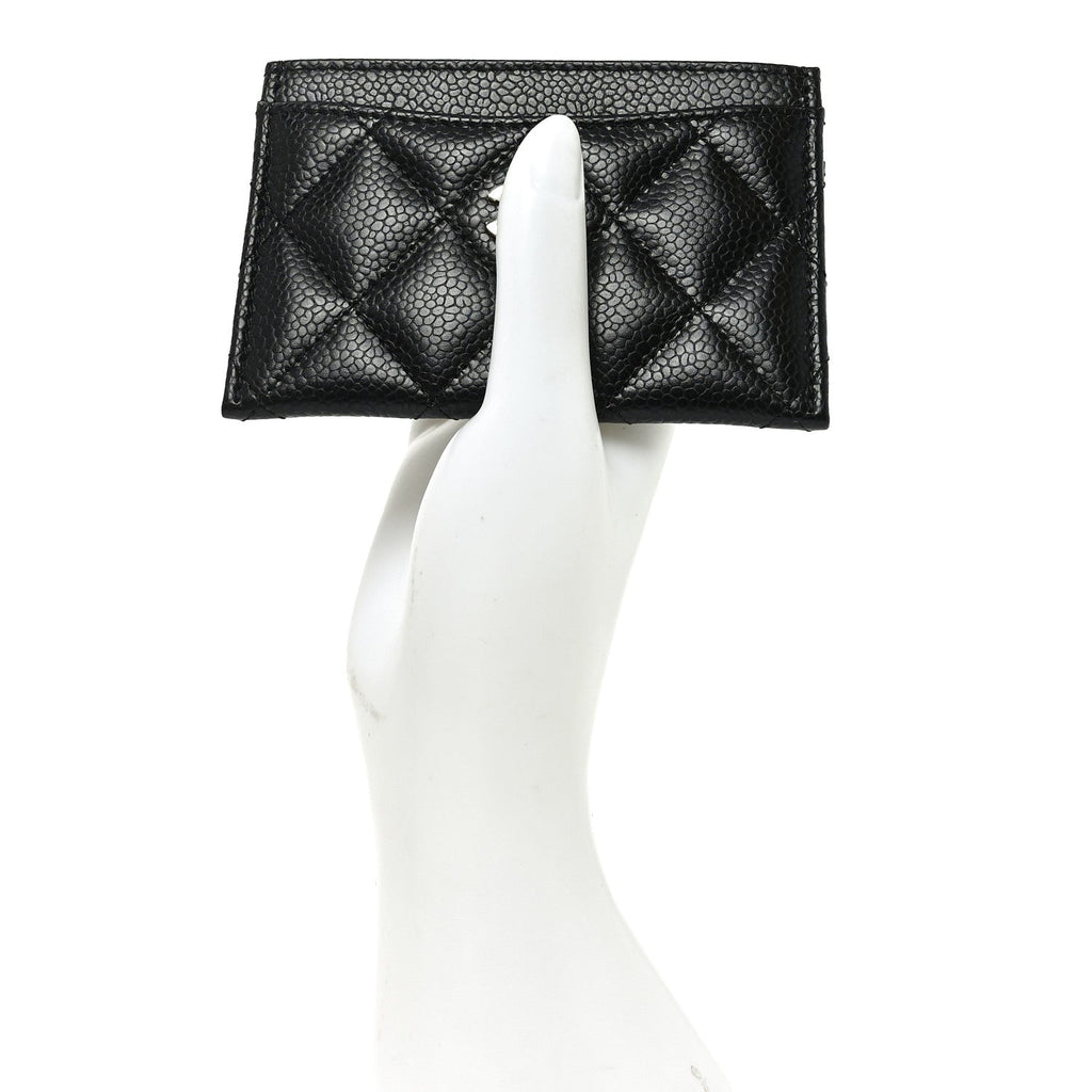 Caviar Quilted  Holder Black