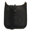 Hermes Cross Body Evelyne 16 in Black, Clemence Leather