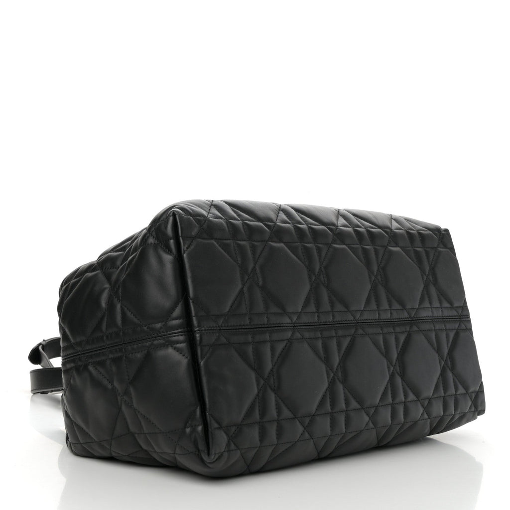 Calfskin Macrocannage Large Toujours Black