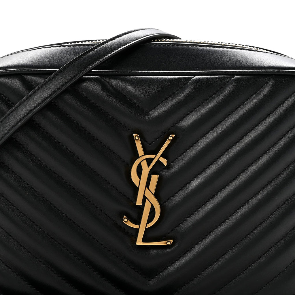 Calfskin Matelasse Monogram Lou Camera Bag Black