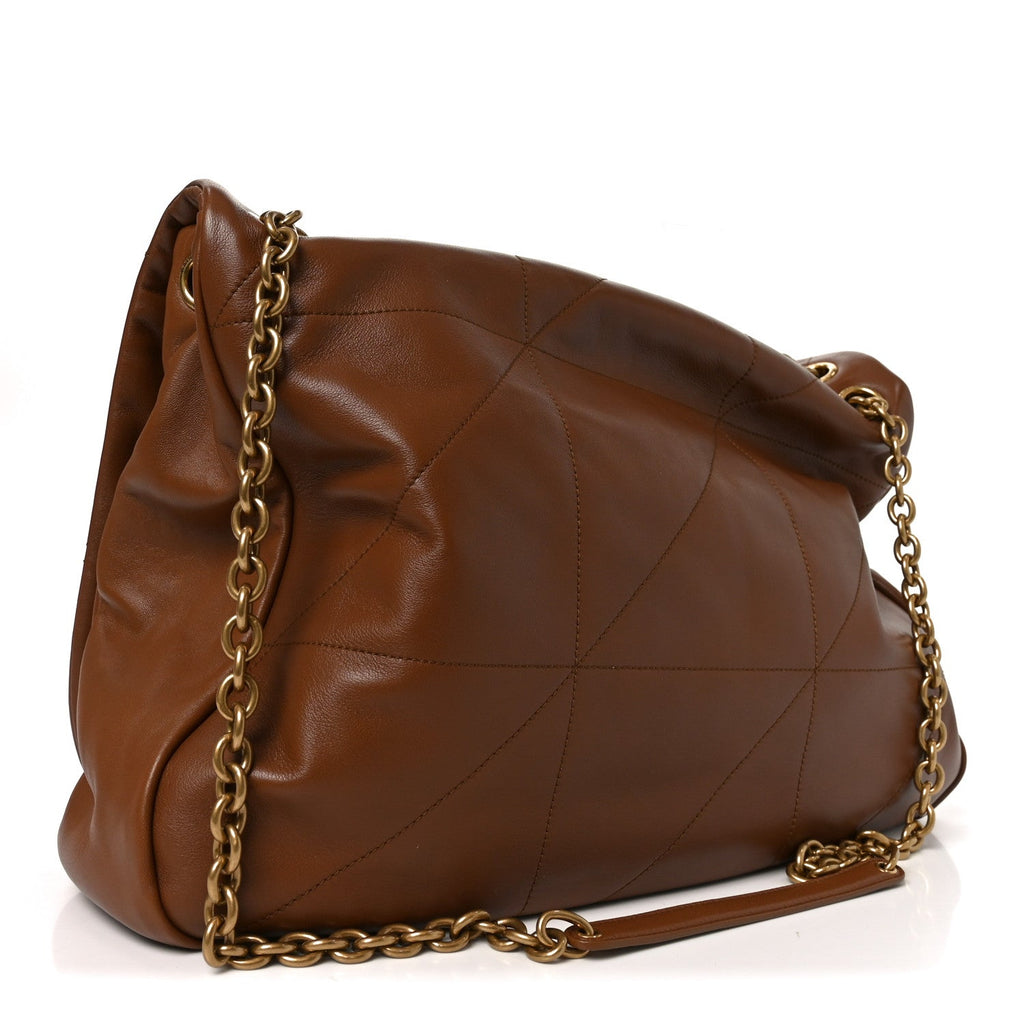 Lambskin Matelasse Monogram Large Jamie 4.3 Light Fox