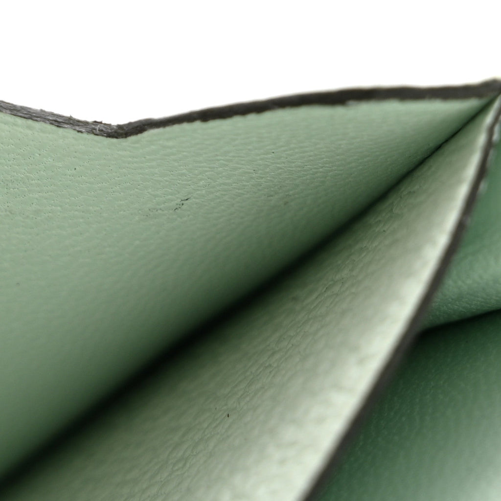 Chevre Mysore Bearn  Holder Wallet Vert Peppermint