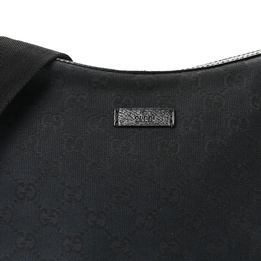 Monogram Medium Half Moon Hobo Black
