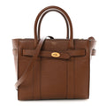 Grain Vegetable Tanned Calfskin Small Zipped Bayswater Oak