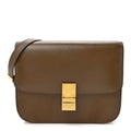 Box Calfskin Medium Classic Box Flap Bag Camel